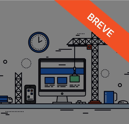 Ilustração conceitual de criação e construção de um site profissional que ficará pronto em breve